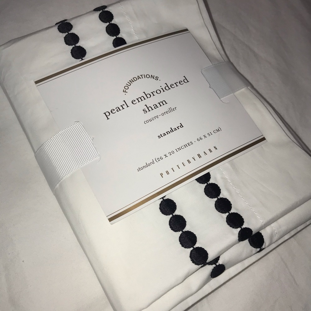 Pottery Barn Pearl Embroidered Sham